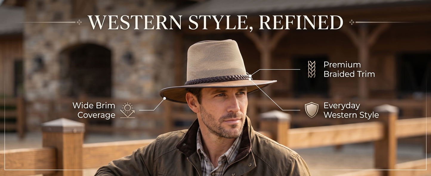 StellMan BrownRange Leather Hat