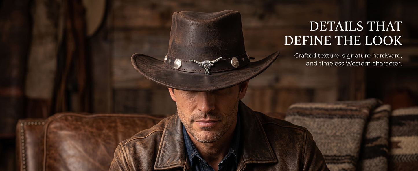 StellMan SilverHorn Leather Hat