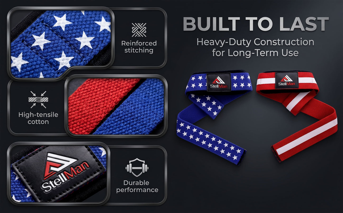 Stellman ApexLoop Pro Weight Lifting Straps