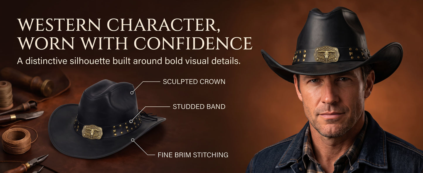 StellMan RogueBrand Leather Hat