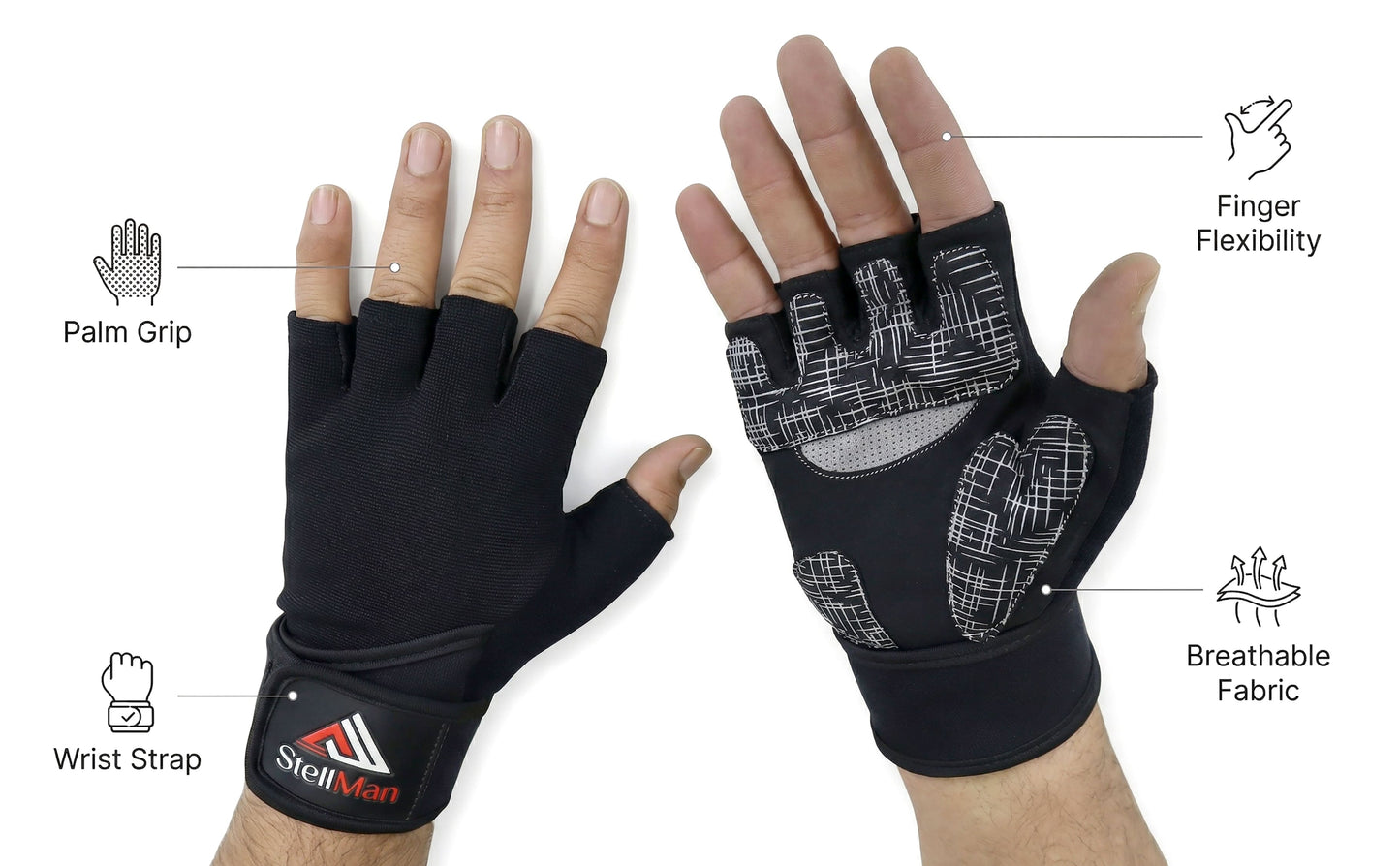Stellman Stealth Guard Lifting Gloves