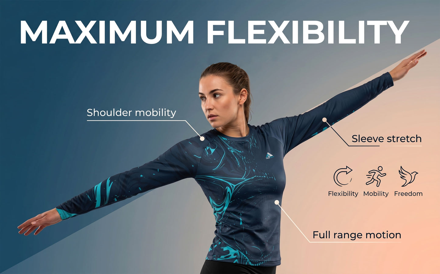 StellMan Flow Women's Sublimated Rash Guard – BJJ/MMA