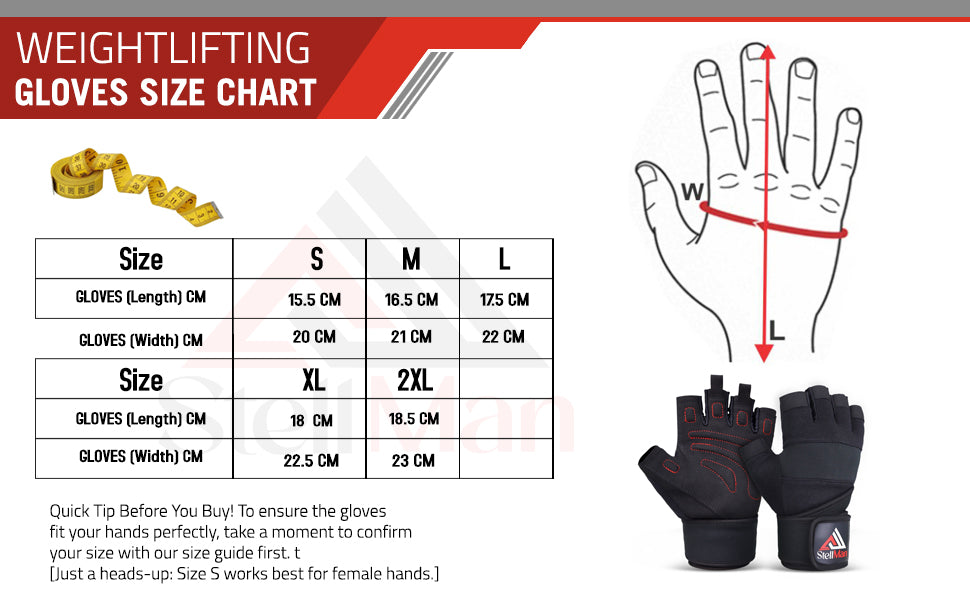 Stellman LiftLock Weightlifting Gloves
