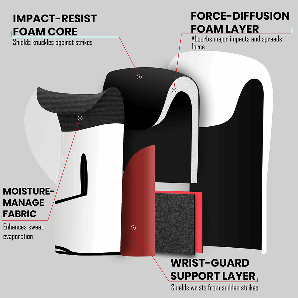 Stellman Lightning Strike White Grappling Gloves