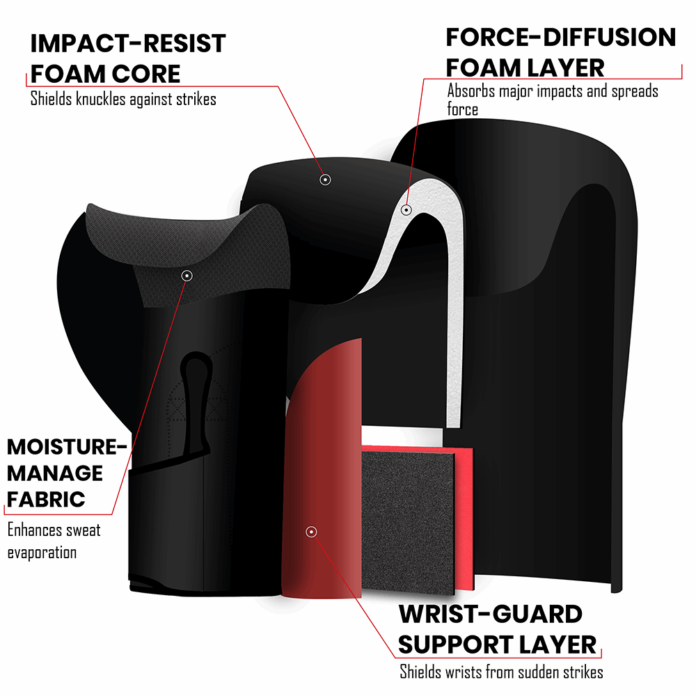 Stellman Huge 2.0 Grappling Gloves - Black