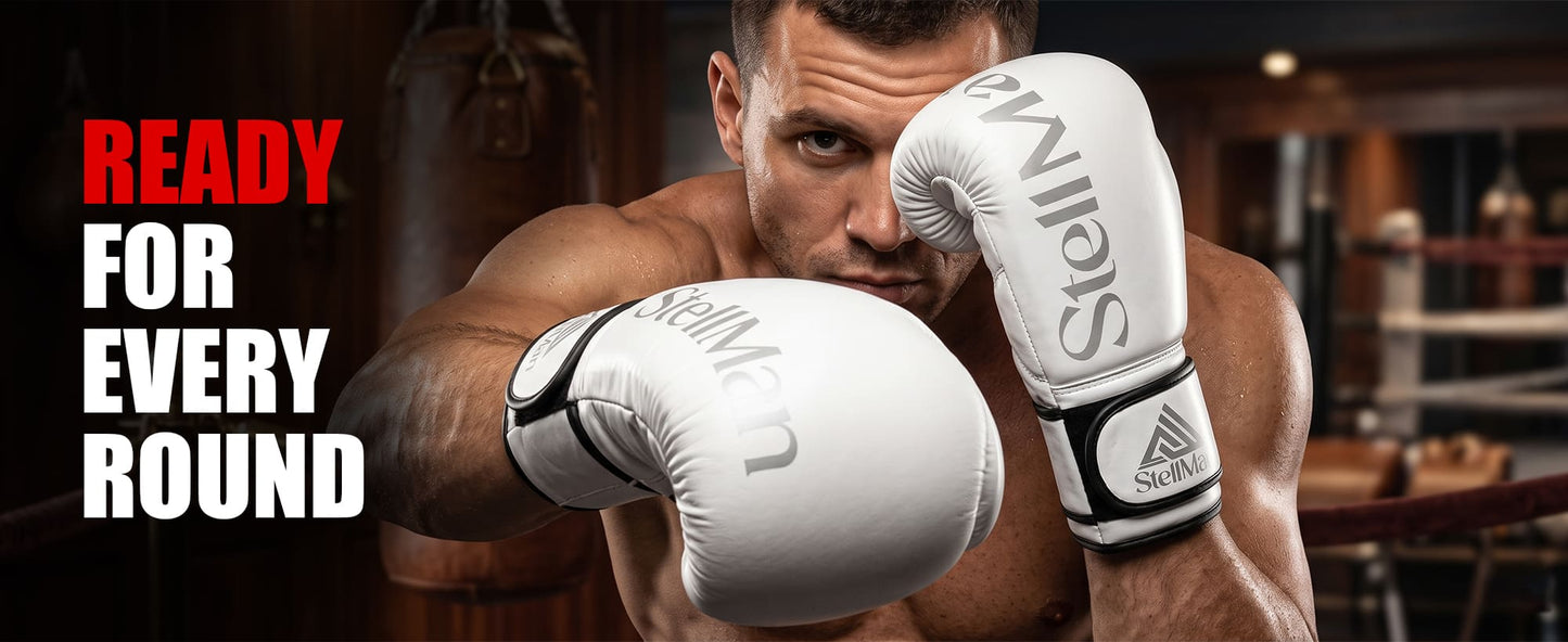 Stellman Lightning Strike White Grappling Gloves