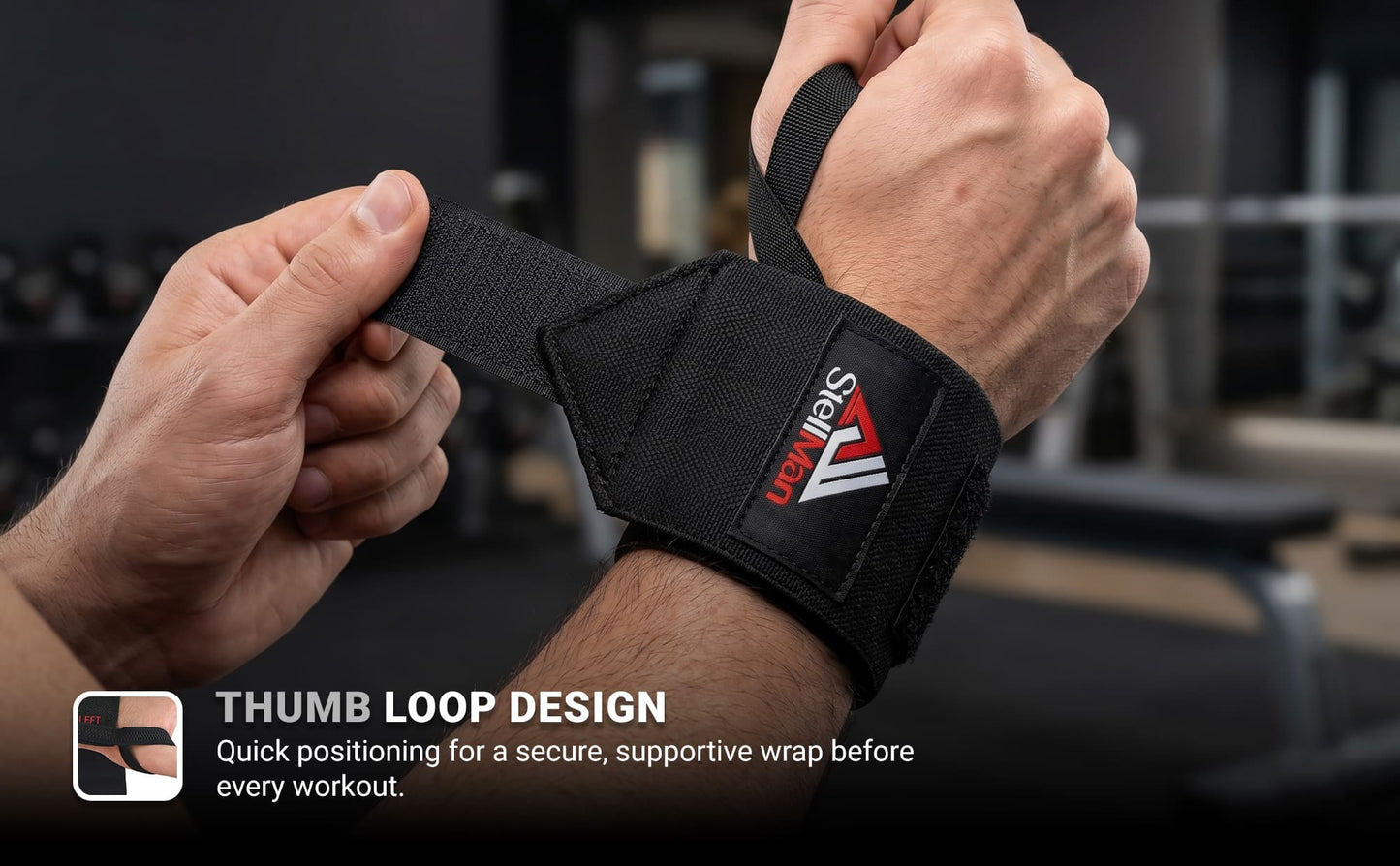 Stellman IronFlex Weight Lifting Wrist Wraps