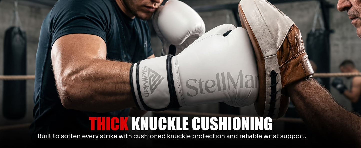 Stellman Lightning Strike White Grappling Gloves