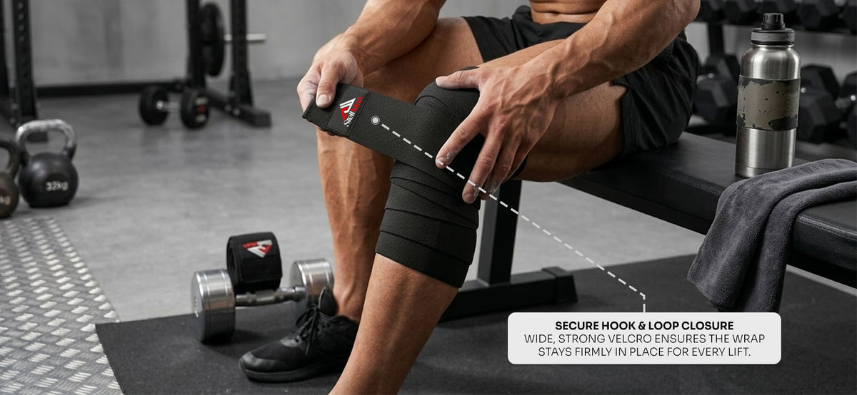 Stellman PowerSpiral Weight Lifting Knee Wraps