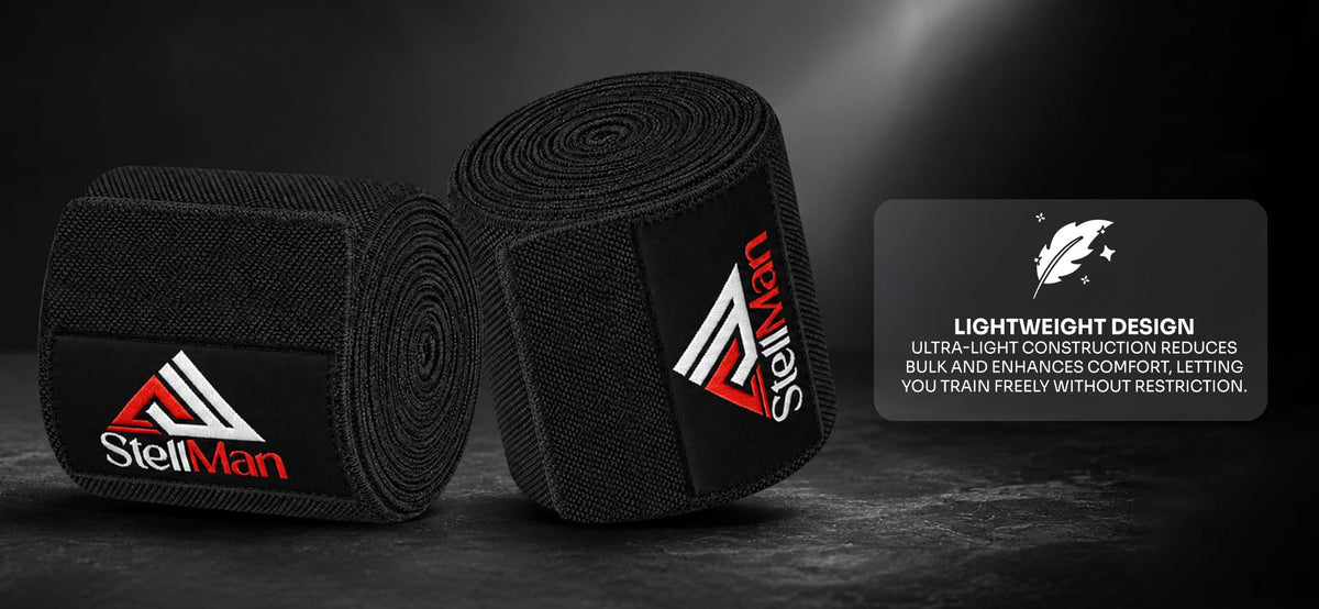 Stellman PowerSpiral Weight Lifting Knee Wraps