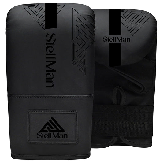 Stellman Pro Impact Boxing Bag Mitts - Black