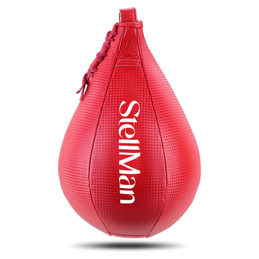 Stellman Pro Impact Genuine Leather Speed Bag - Red