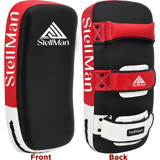 Stellman IronGuard Coaching Set Kickboxing Pads- Black & Red
