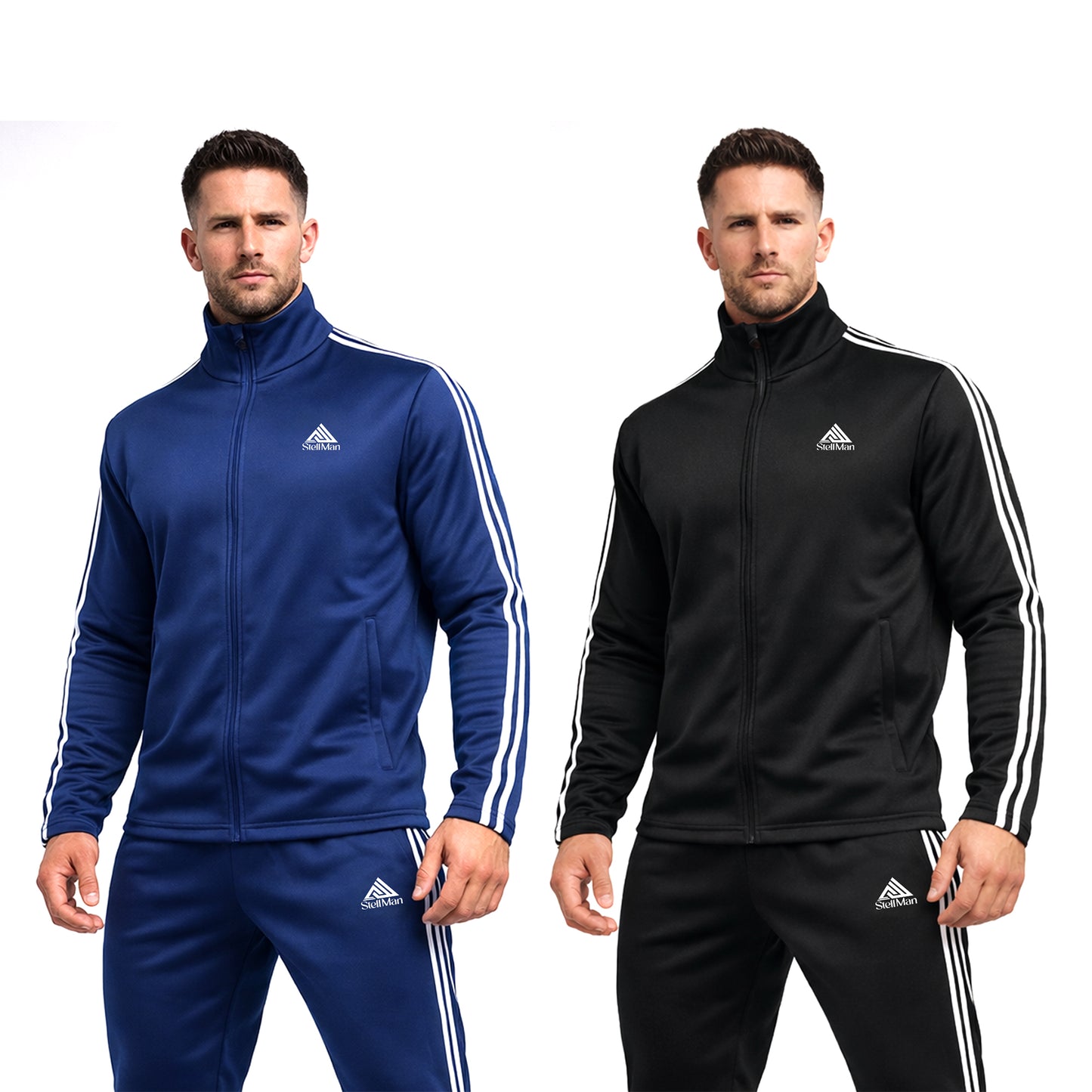 StellMan Men's Athletic Tracksuit Set – Casual Sweat Suit for Gym & Training