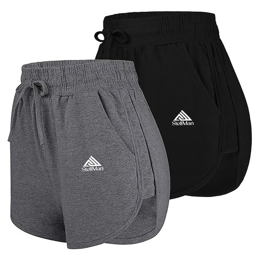 Stellman Slim-Fit Women's MMA Shorts – Cotton Blend for No-Gi Flexibility