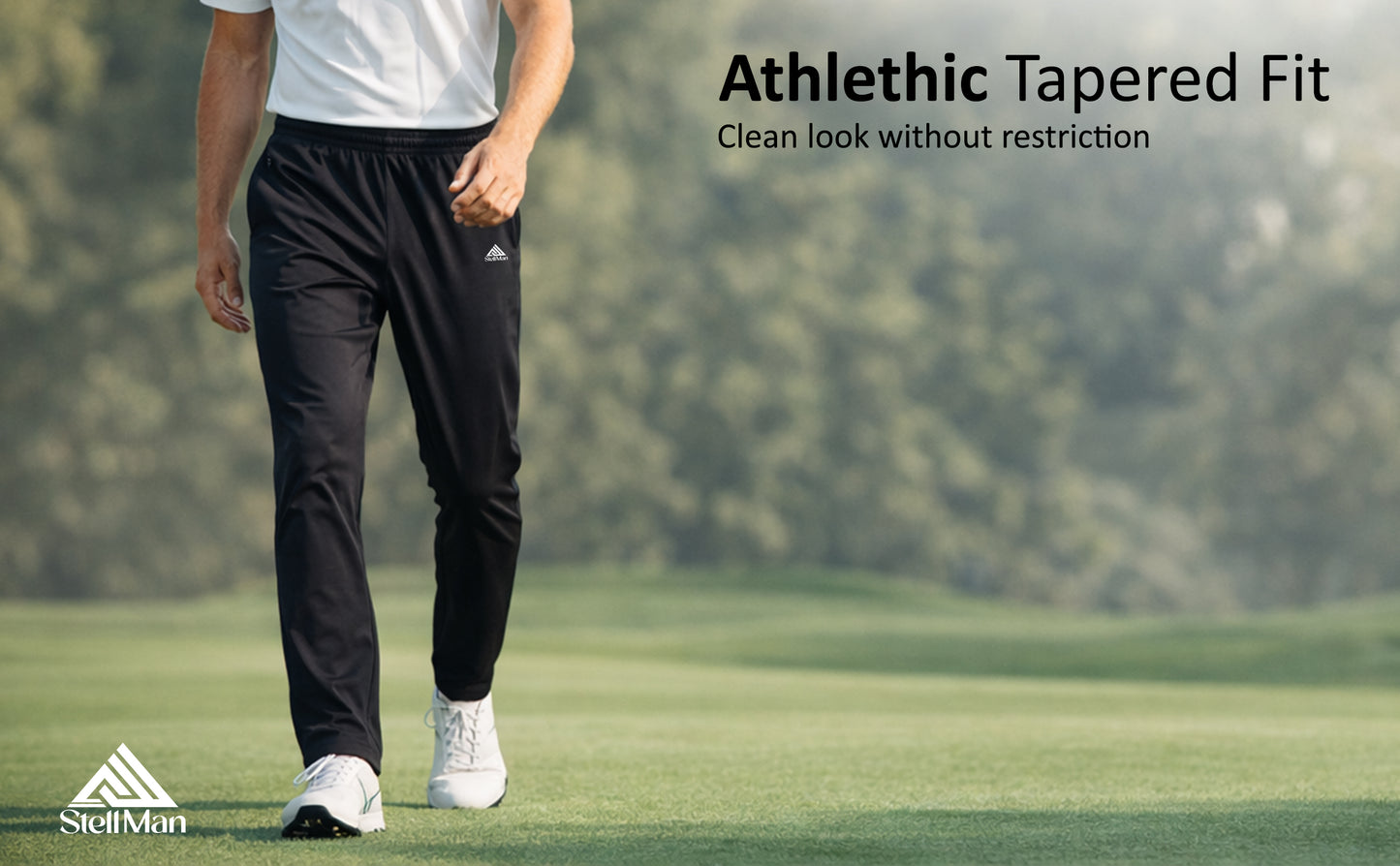 StellMan Men’s Sports Trousers DriveFlex – Quick-Dry Stretch Gym Running Training Pants