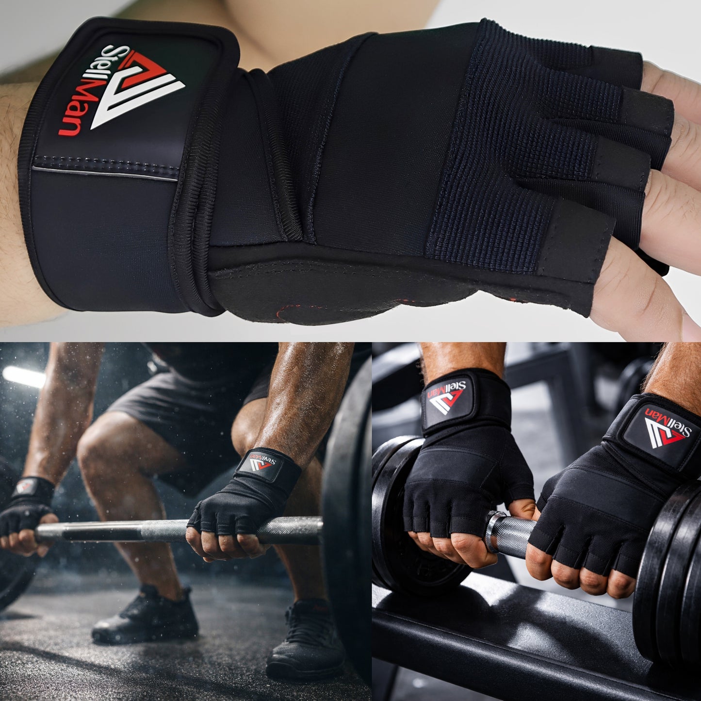 Stellman LiftLock Weightlifting Gloves