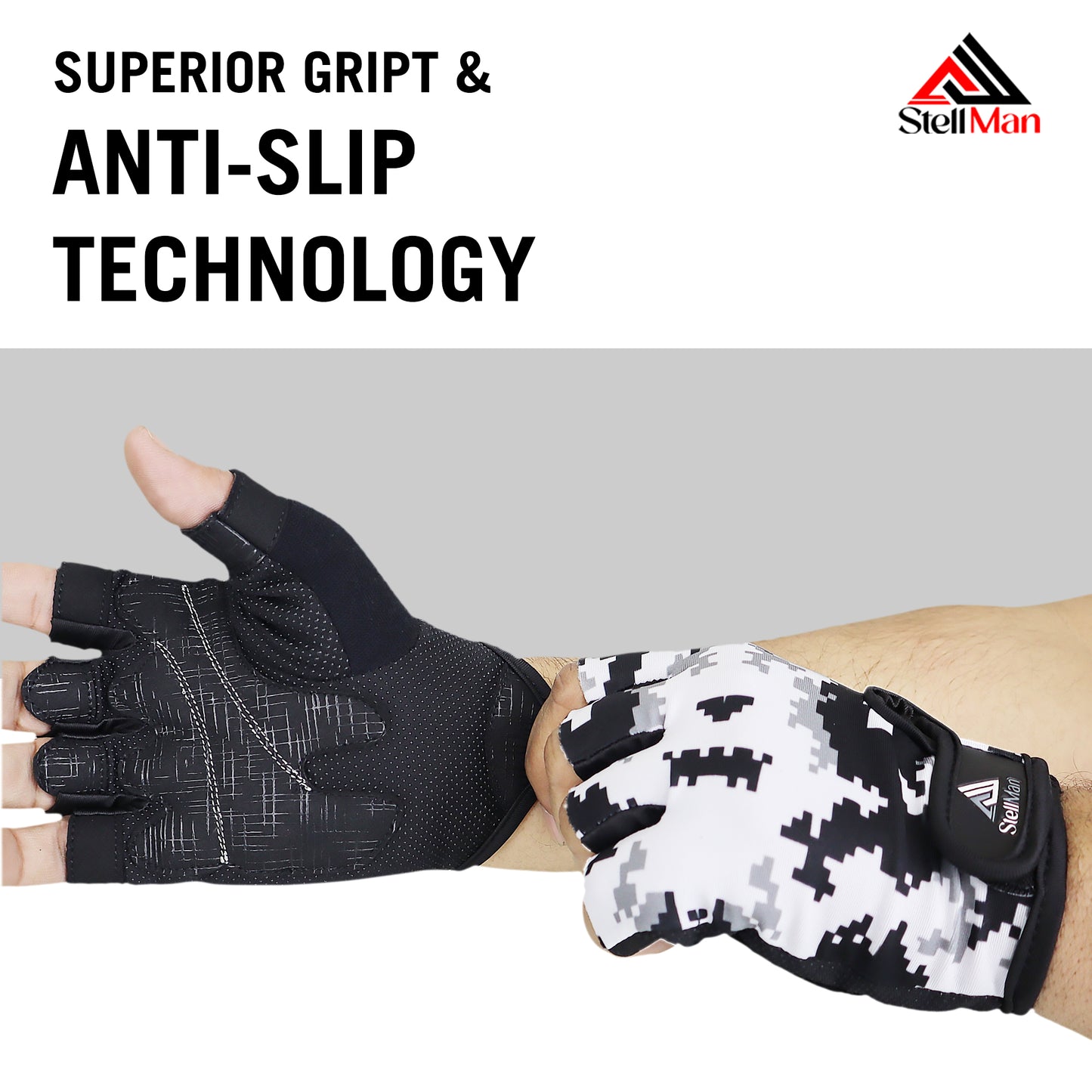 Stellman Lightning Strike Cycling Gloves – Lightweight Grip