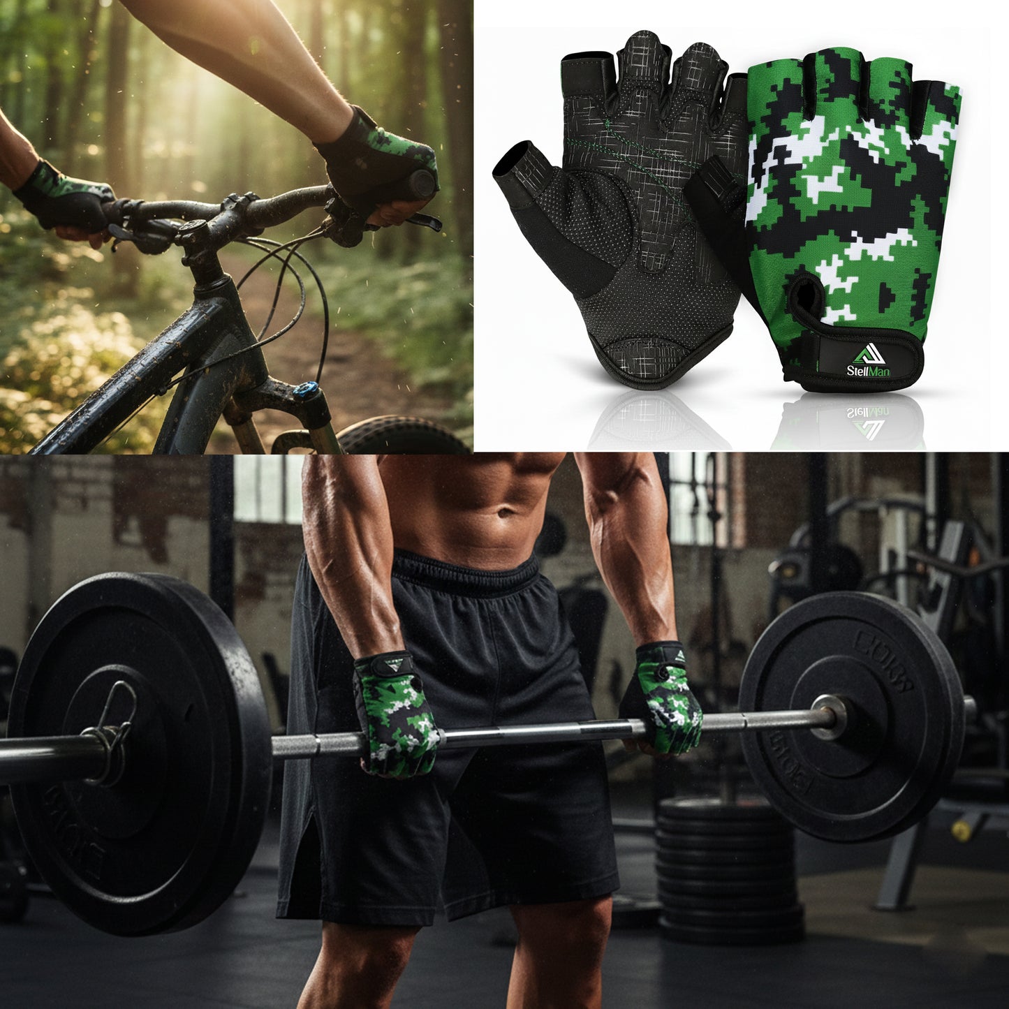 Stellman Titan Grip Cycling Gloves – Secure Fit