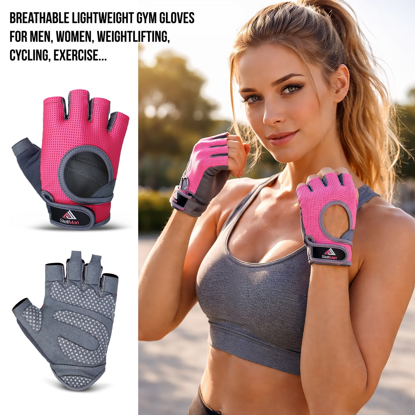 Stellman Warrior Pro Weightlifting Gloves