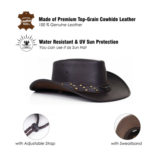 Stellman Dust & Hide Leather Cowboy Hats