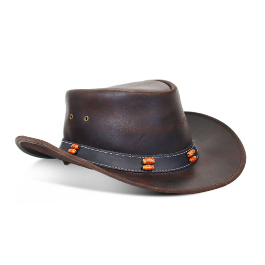 Stellman Smoke Dawson Leather Hats