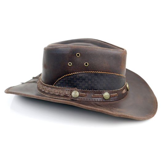 Stellman Wild West Lids Leather Hat