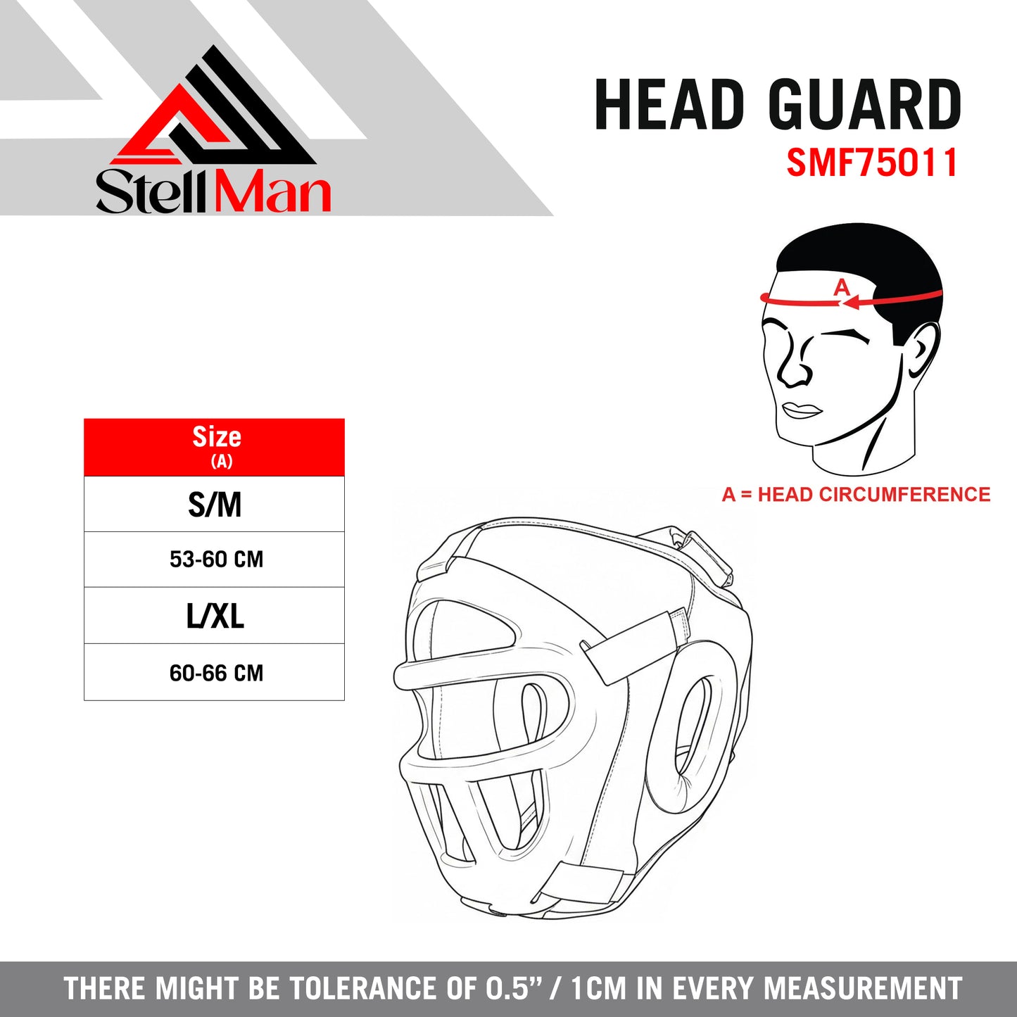 StellMan FlexCage Boxing Head Guard with Removable Face Grill