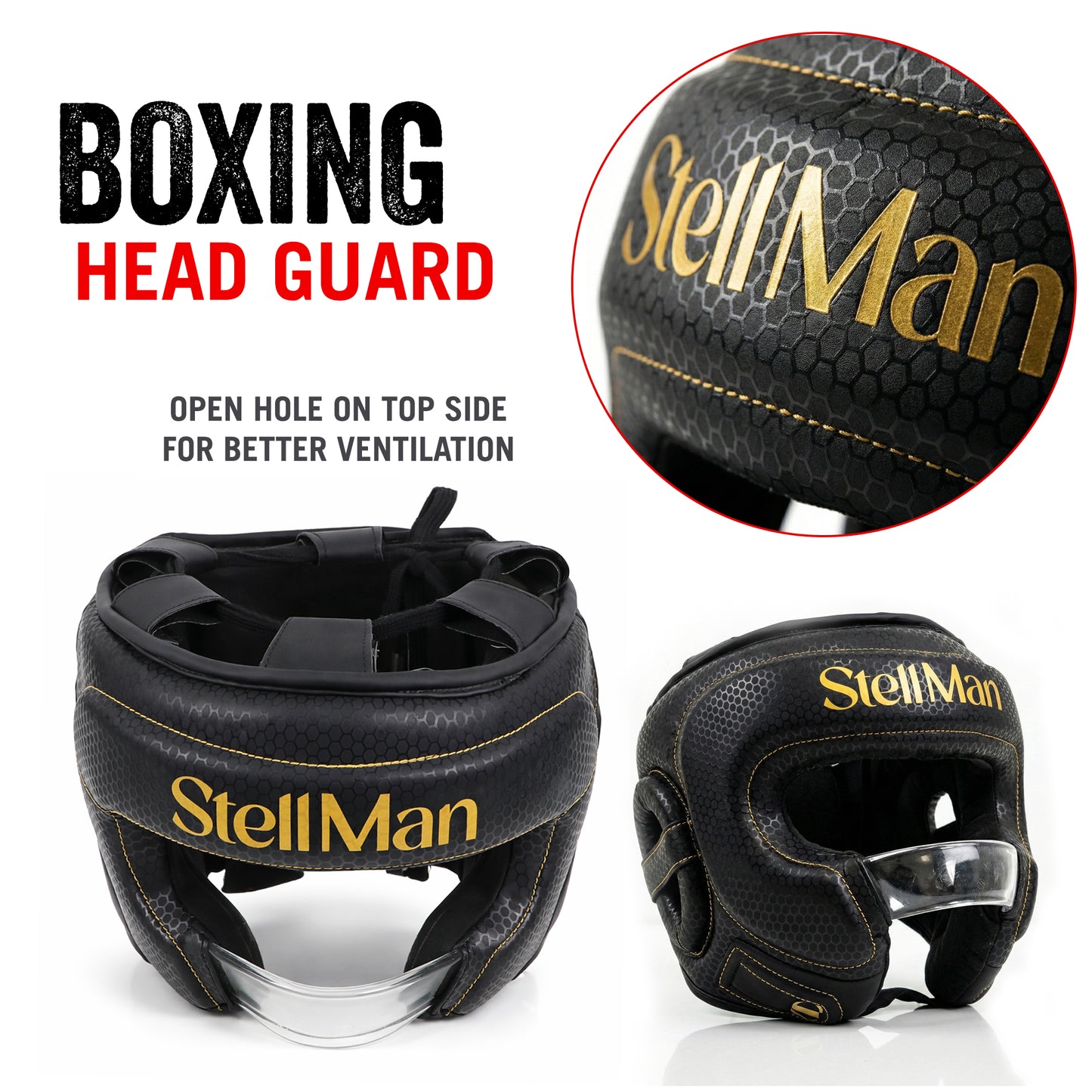 StellMan AegisCore Pro Boxing Head Guard with Face Bar