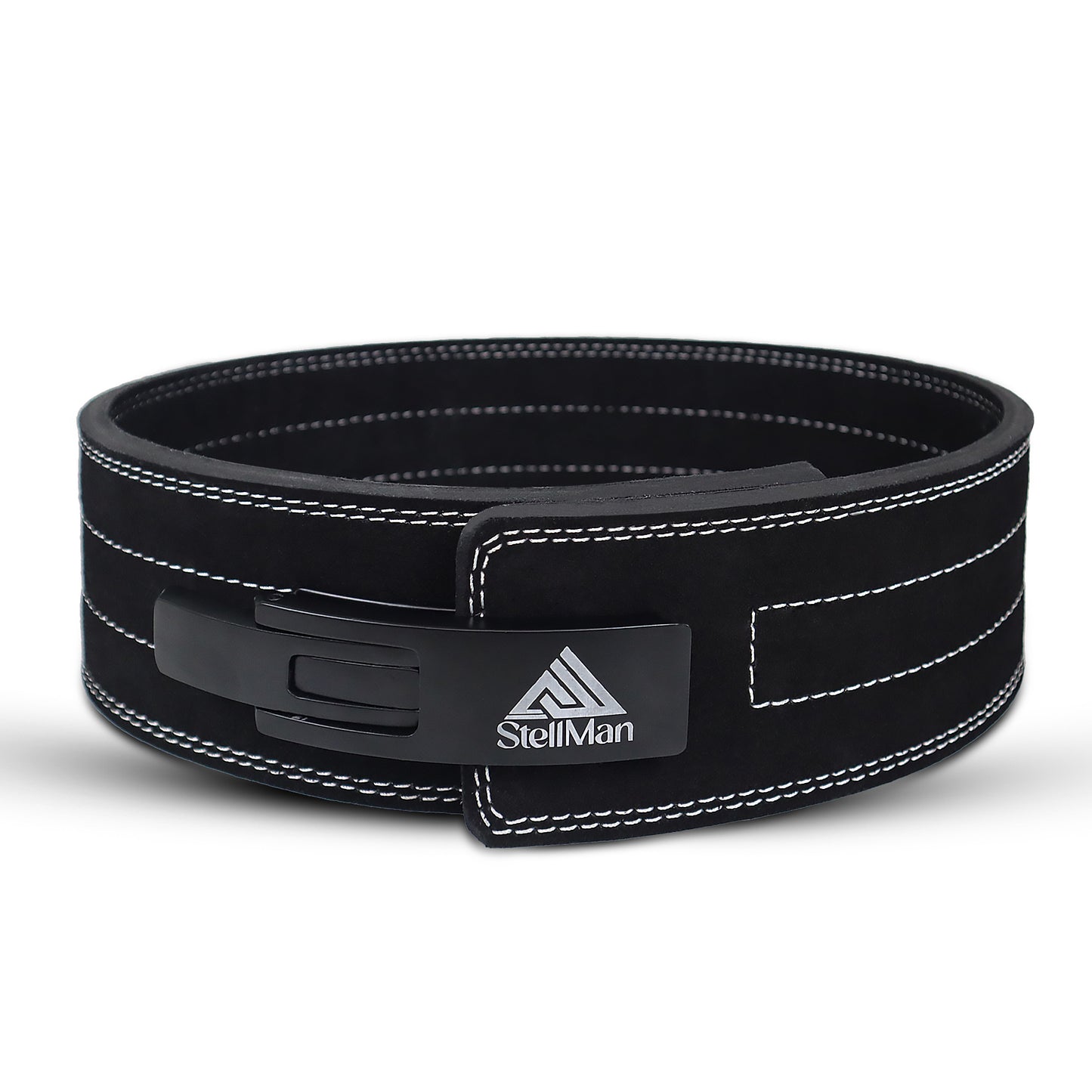 Stellman VeloLock Powerlifting Lever Belt for Weight Lifting – Black