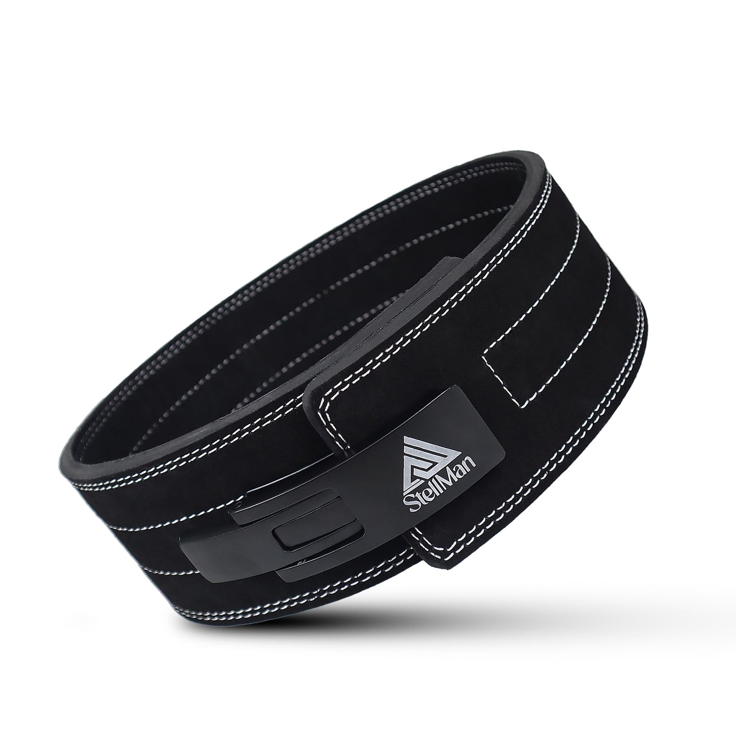 Stellman VeloLock Powerlifting Lever Belt for Weight Lifting – Black