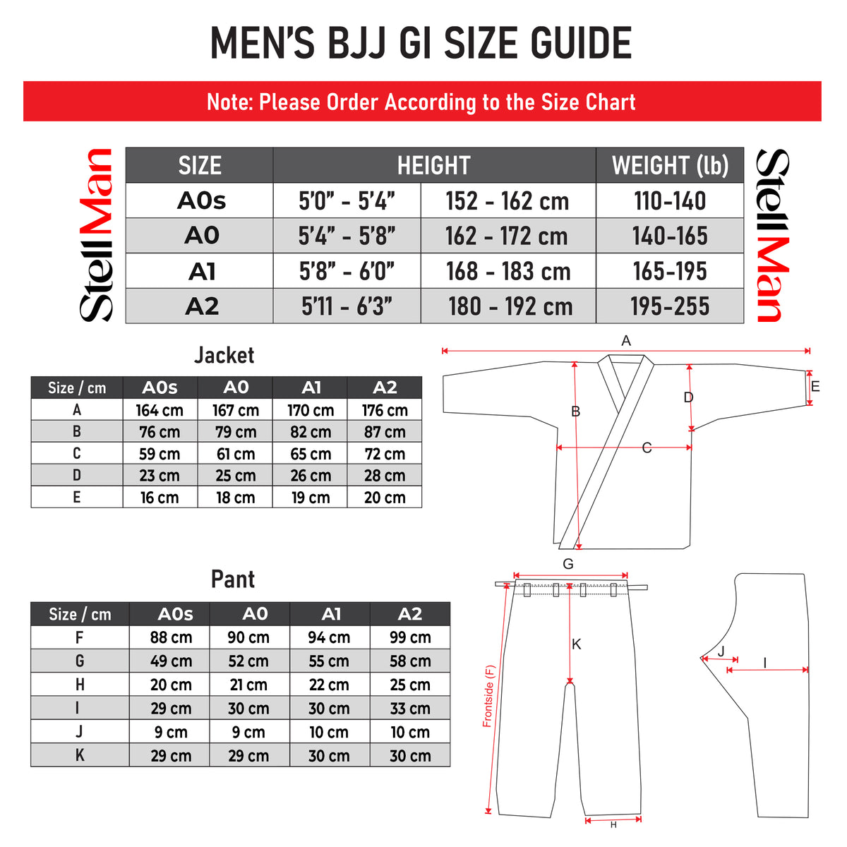 Stellman Core Black Brazilian Jiu Jitsu Mens BJJ Gi