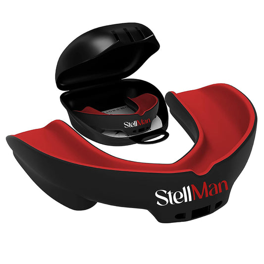 Stellman Heavy-Duty Karate Mouth Guard – Black & Red