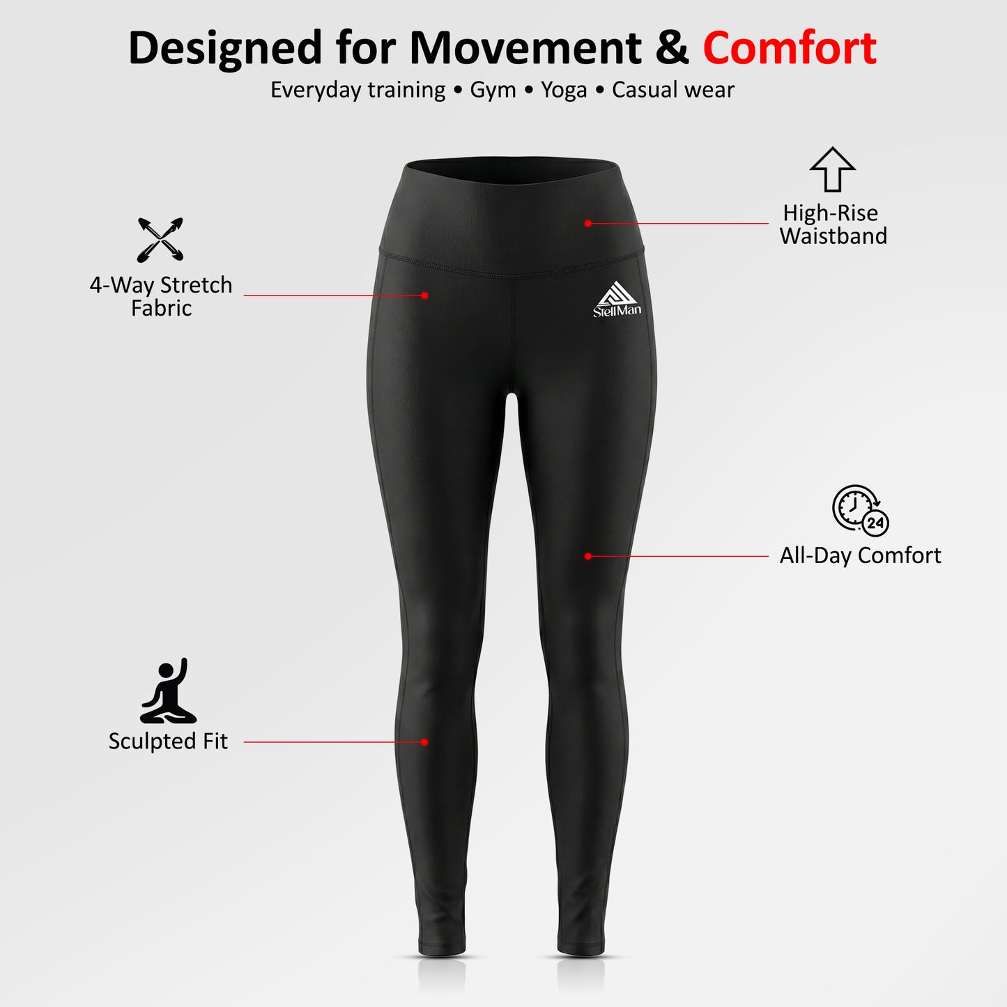 ARIA SculptMove Women’s High-Rise Performance Tights