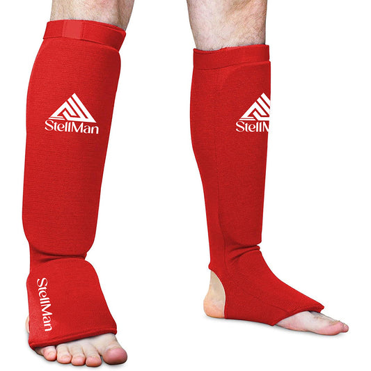 Stellman StrikeShield Boxing Shin Guards  | Lightweight Impact Protection