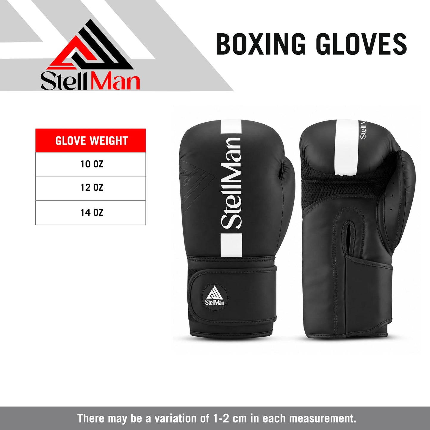 Stellman ProStrike Grappling Gloves-Black/White