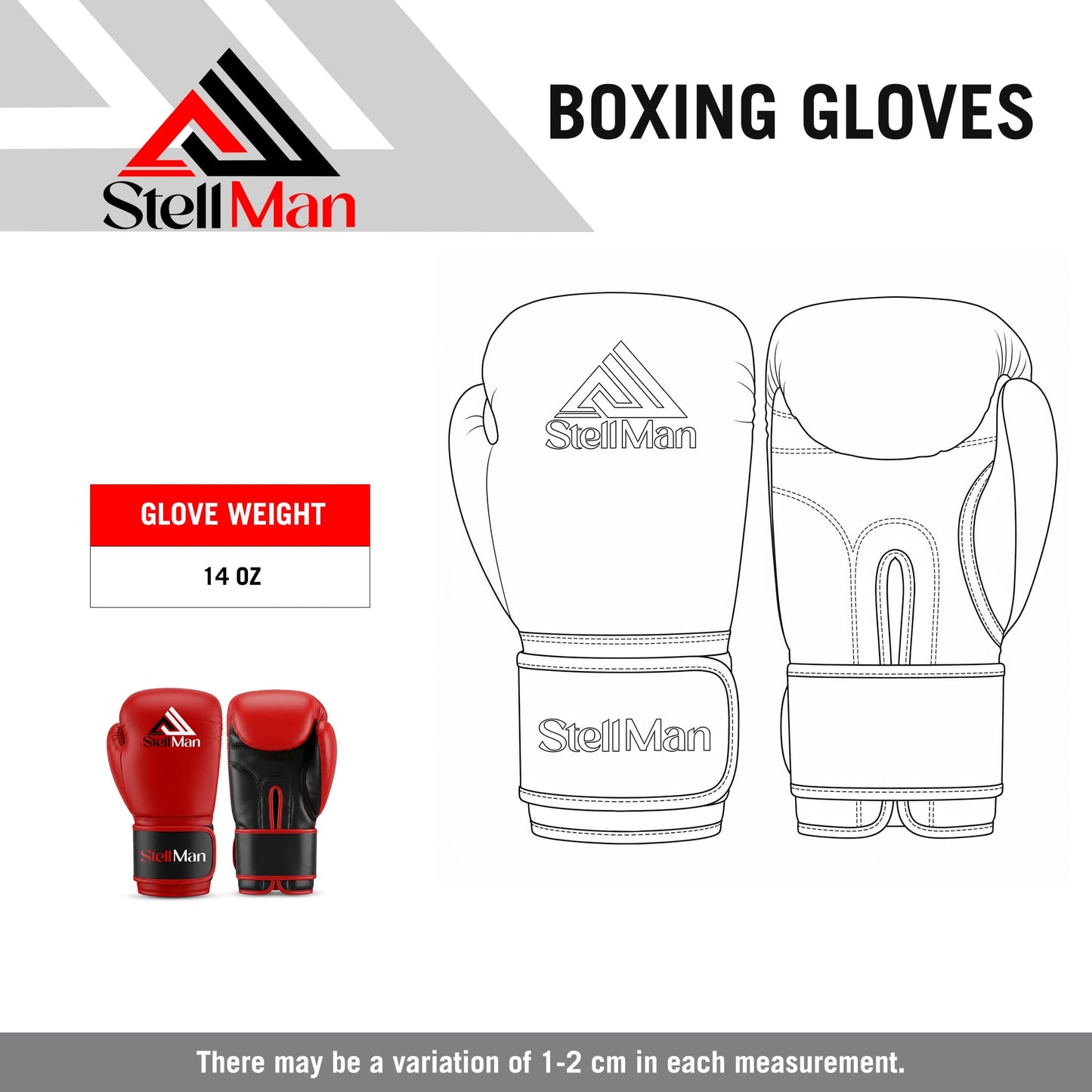 Stellman Heavy Hitter Red Grappling Gloves
