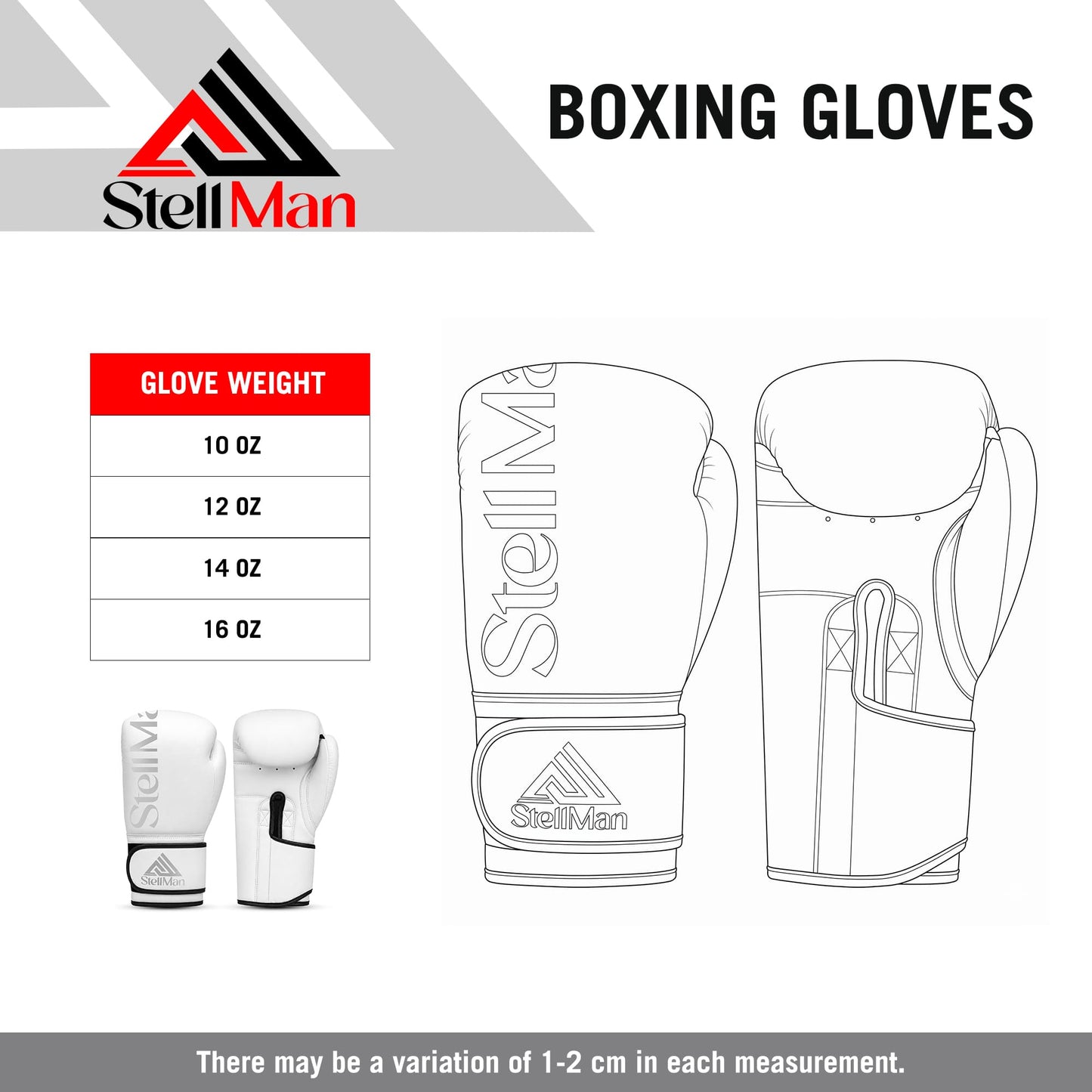 Stellman Lightning Strike White Grappling Gloves