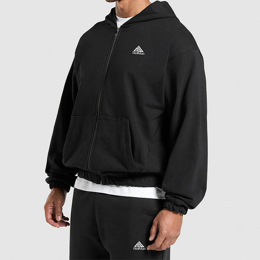 Men's Zip Up Hoodie - Grey