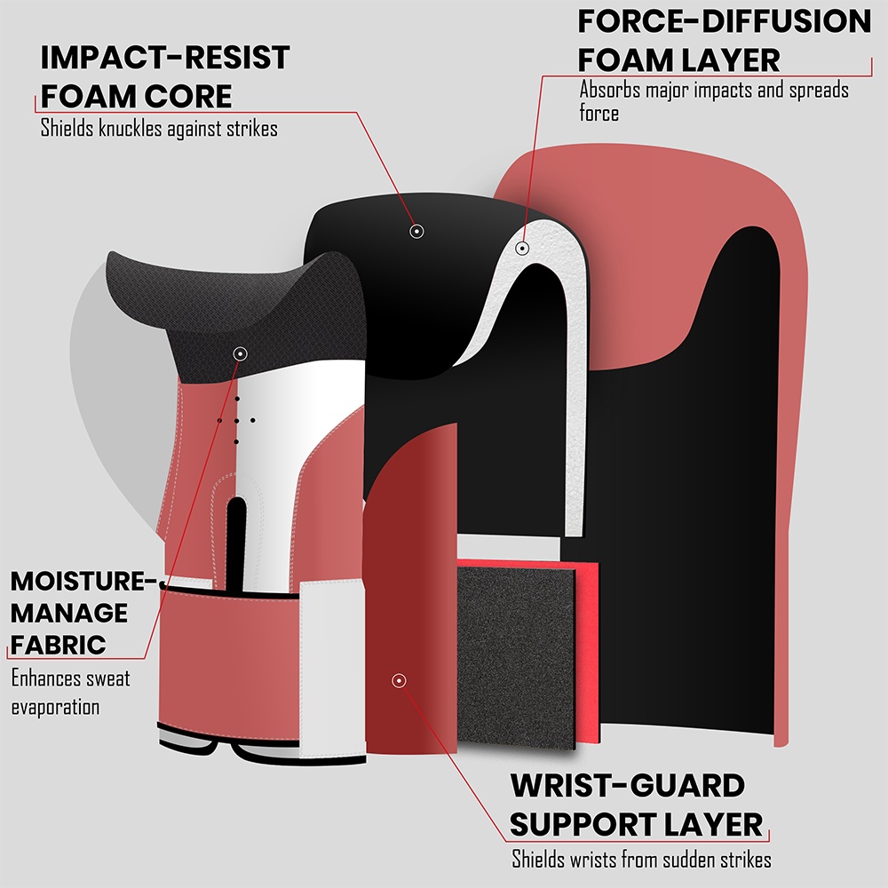 Stellman Elite Evo Boxing Gloves-Dual Tone