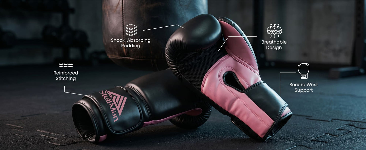 Stellman Armalite Grappling Gloves-Black/Pink