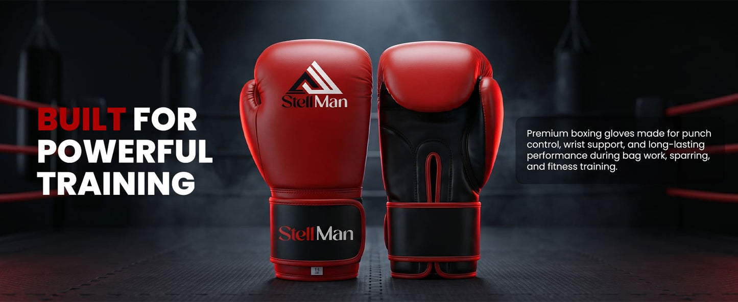 Stellman Heavy Hitter Red Grappling Gloves