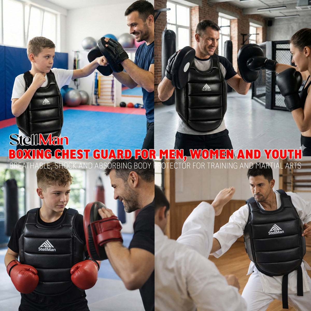 Boxers Shell Guard StellMan Boxing Chest Guard Body Protector