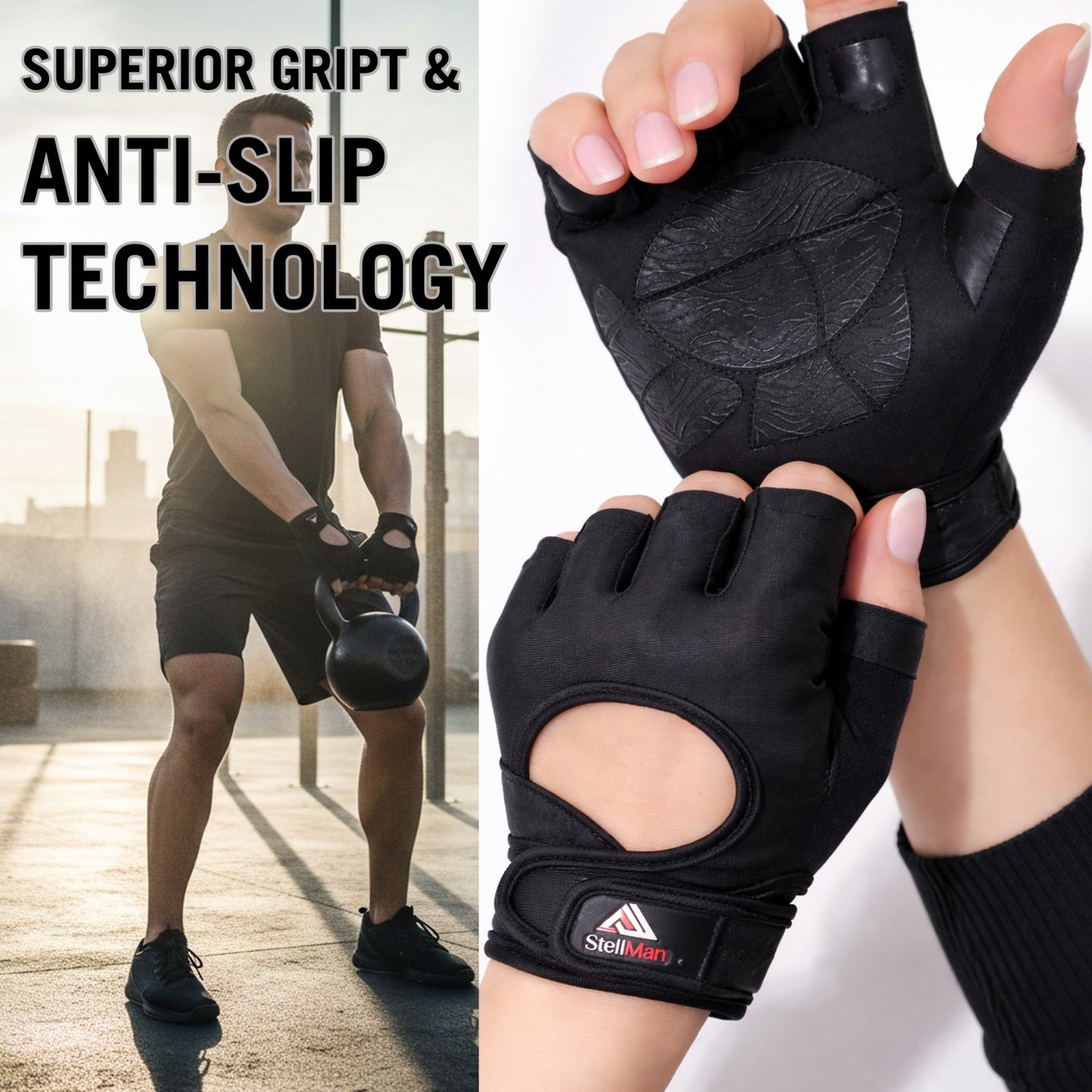 Stellman Phantom Power Cycling Gloves – Grip & Ride Control