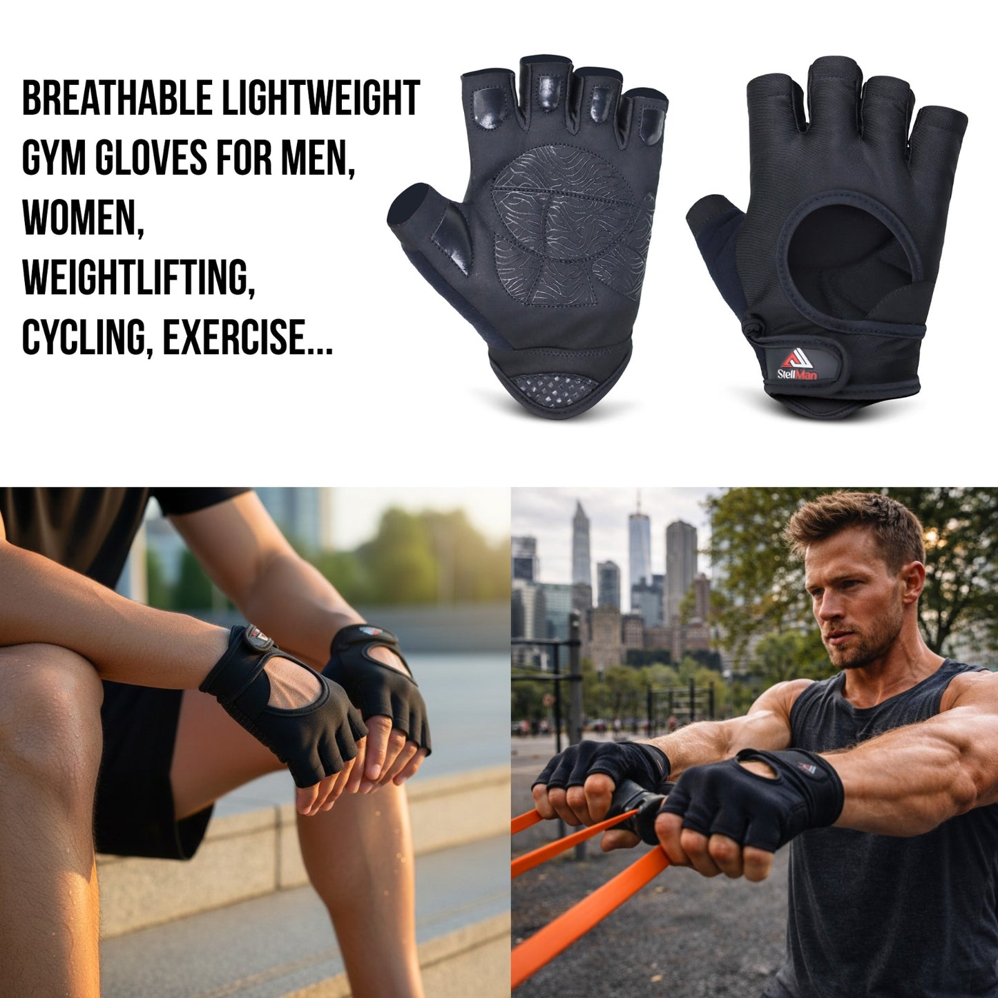 Stellman Phantom Power Lifting Gloves