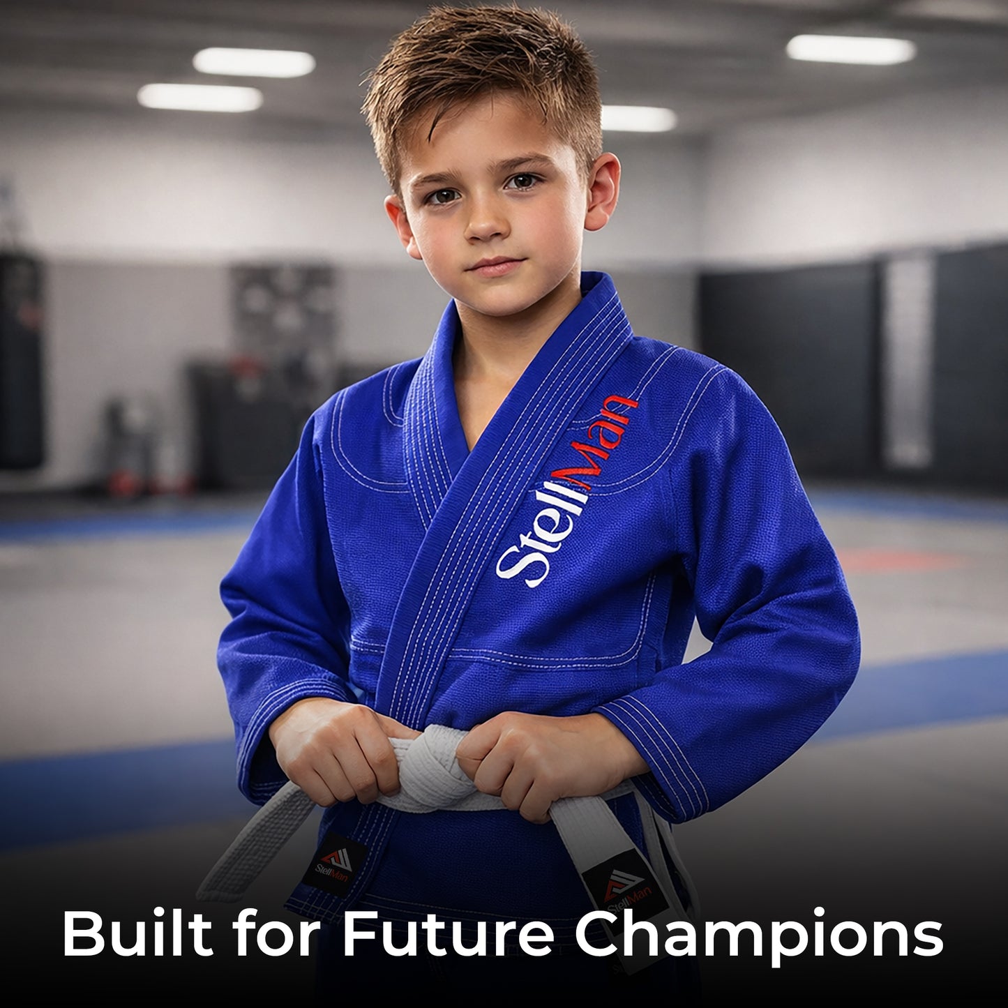 kids martial arts gi with white belt
