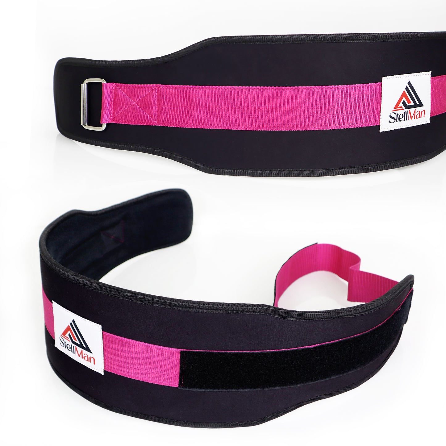 Stellman RecoilDefend Neoprene Weight Lifting Belt - Black/Pink