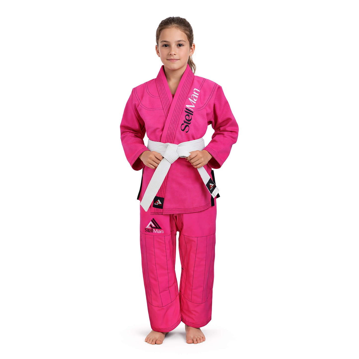 StellMan LittleWarrior Kids Brazilian Jiu-Jitsu BJJ Gi – Pink